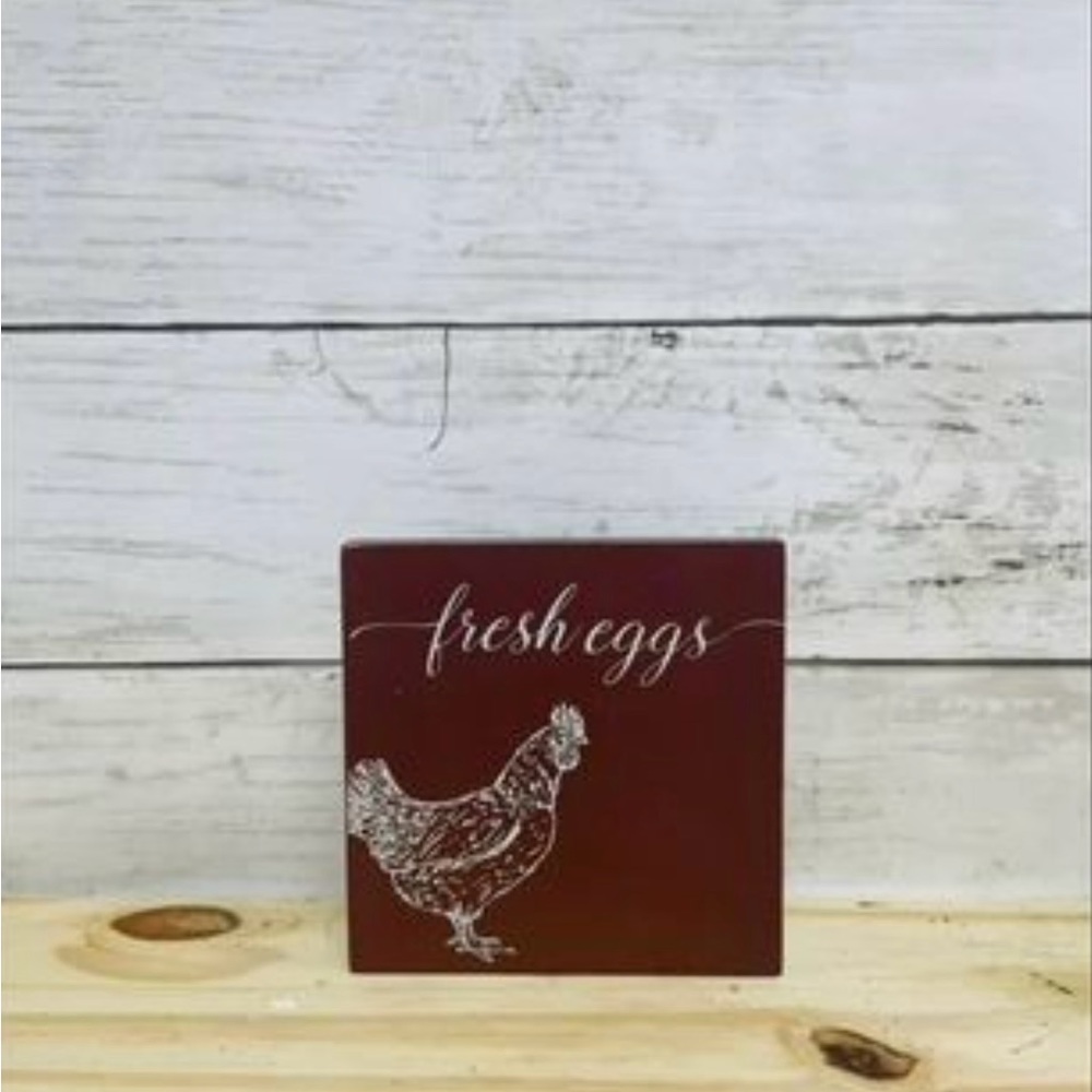 *Farmhouse Block Sign **Chicken Only** - Picture 2 of 5